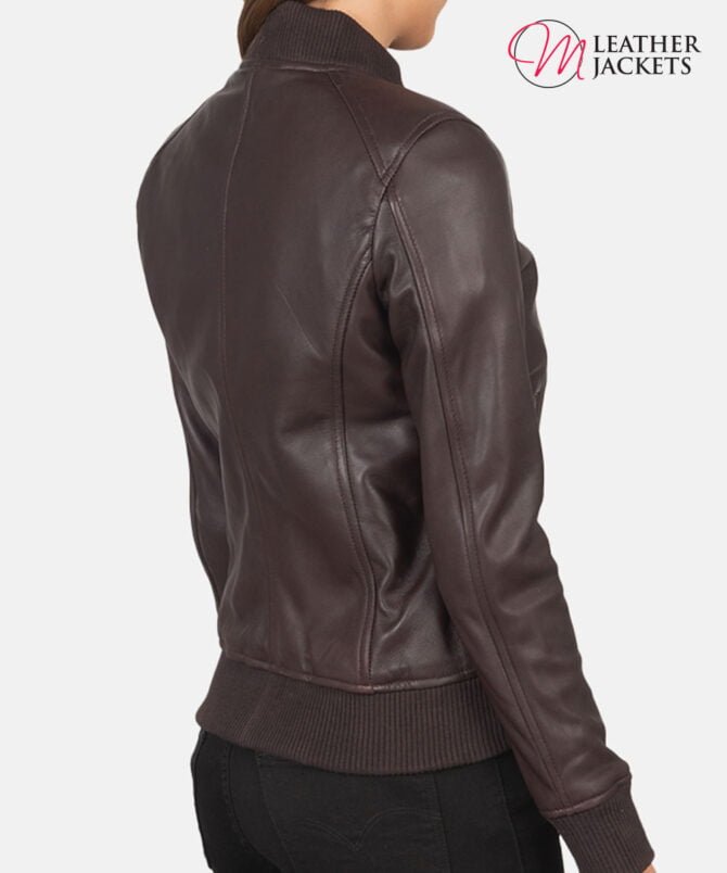 Women's+Bliss+Black+Leather+Bomber+Jacket+Side+Pose-3-1659378660103 Women's+Bliss+Black+Leather+Bomber+Jacket+Side+Pose-3-1659378660103