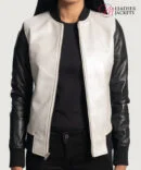 Women's++Cole+Silver+Leather+Bomber+Jacket+Open+Front-4-1664354299822