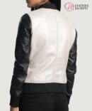 Women's++Cole+Silver+Leather+Bomber+Jacket+Tilted+Back-8-1664354313811