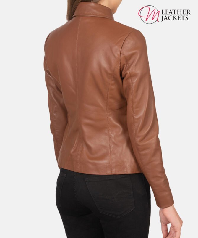 Women's+Colette+Brown+Leather+Jacket+Tilted+Back-8-1659373333691 Women's+Colette+Brown+Leather+Jacket+Tilted+Back-8-1659373333691