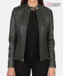 Women's+Kelsee+Green+Leather+Biker+Jacket+Open+Front-4-1659375383083