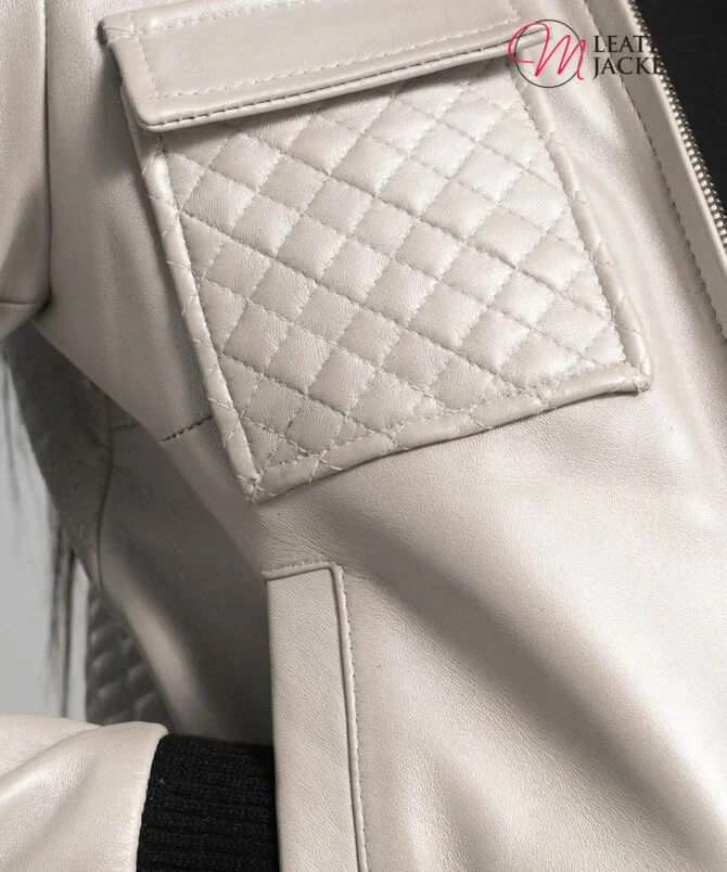Women's+Lana+Silver+Leather+Bomber+Jacket+Close-Up-9-1664354108515 Women's+Lana+Silver+Leather+Bomber+Jacket+Close-Up-9-1664354108515