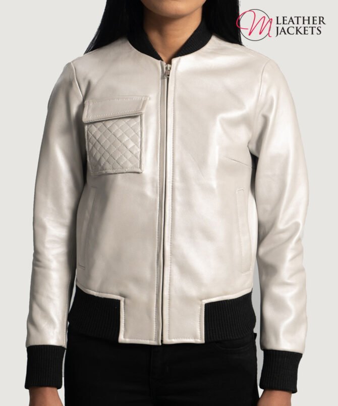 Women's+Lana+Silver+Leather+Bomber+Jacket+Close+Front-5-1664354098655