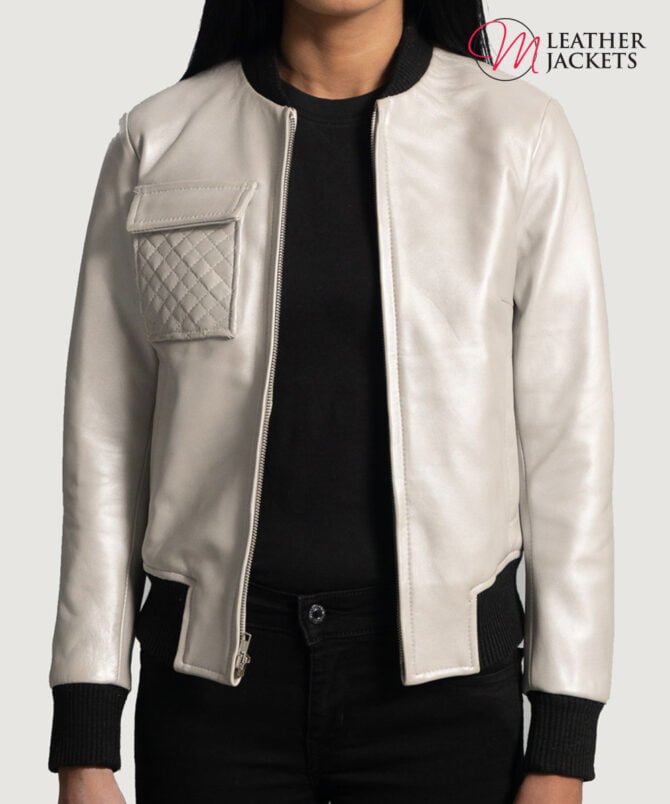 Women's+Lana+Silver+Leather+Bomber+Jacket+Open+Front-4-1664354094119 Women's+Lana+Silver+Leather+Bomber+Jacket+Open+Front-4-1664354094119