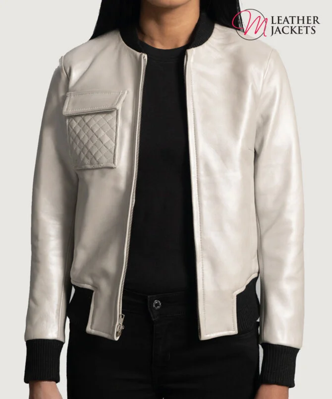 Women's+Lana+Silver+Leather+Bomber+Jacket+Open+Front-4-1664354094119 Women's+Lana+Silver+Leather+Bomber+Jacket+Open+Front-4-1664354094119