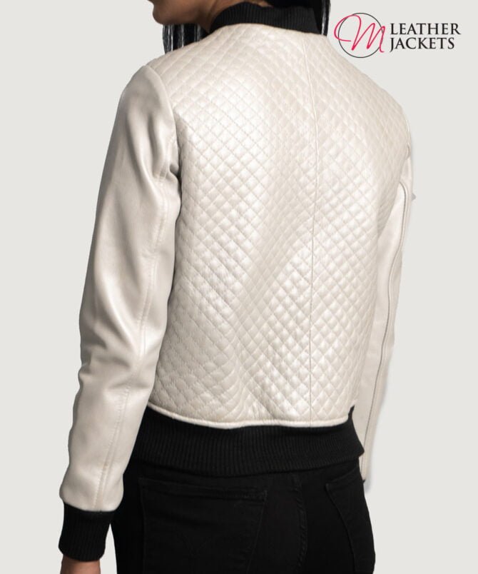 Women's+Lana+Silver+Leather+Bomber+Jacket+Tilted+Back-8-1664354104553 Women's+Lana+Silver+Leather+Bomber+Jacket+Tilted+Back-8-1664354104553