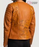 Women's+Sandy+Tan+Dye+Leather+Biker+Jacket+Tilted+Back-8-1664359196292