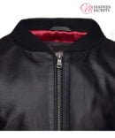 Black Leather Bomber Jacket boys