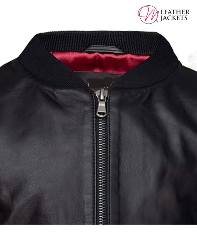 Black Leather Bomber Jacket for Kids Black Leather Bomber Jacket boys