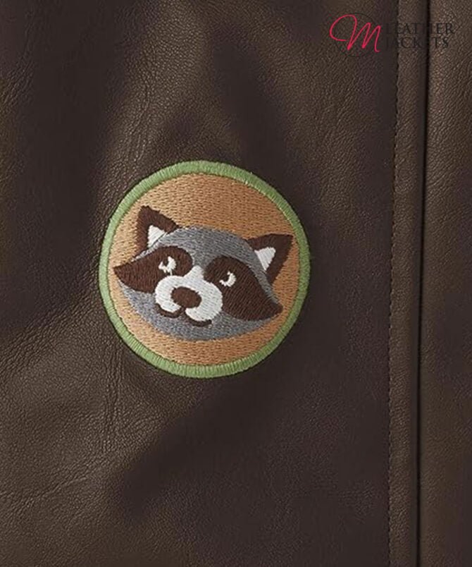 Embroidered Brown Faux Leather Jacket | Boys - Kids Embroidered Brown Faux Leather Jacket for Kids