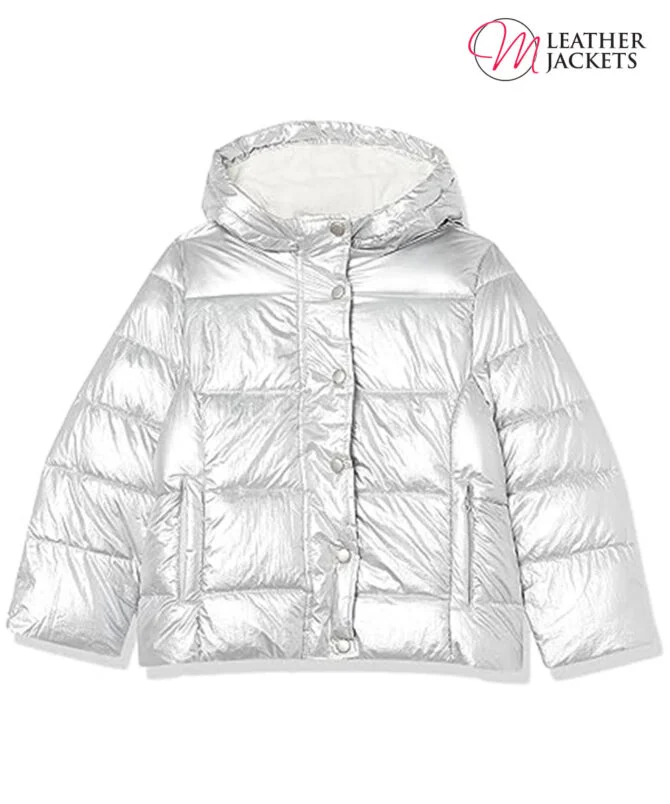 silver hood jacket for girls