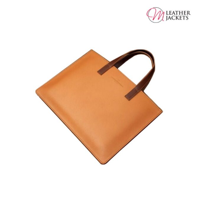 Leather laptop bag