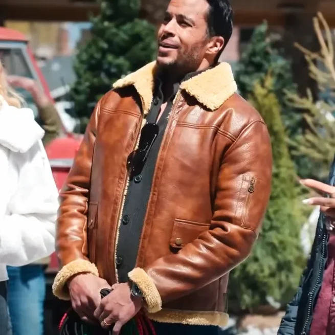 Best-Christmas-Ever-Matt-Cedeno-Shearling-Leather-Jacket-655x655