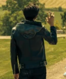 Ben Hargreeves Black Leather Jacket