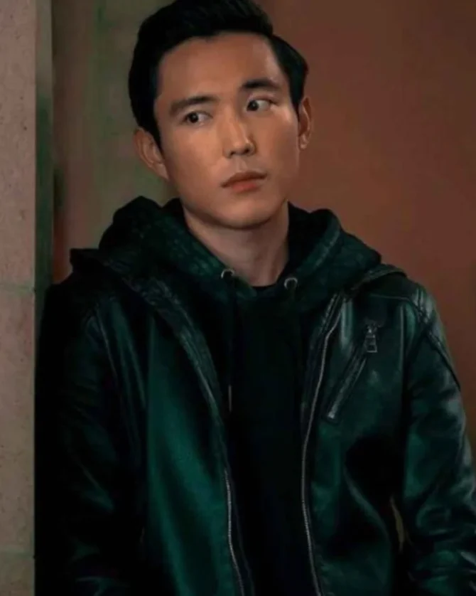 The Umbrella Academy Ben Hargreeves Black Leather Jacket