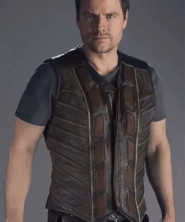 Anthony Lemke Dark Matter Black Leather Vest