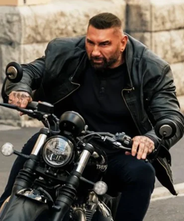 Dave Bautista My Spy The Eternal City 2024 Leather Jacket