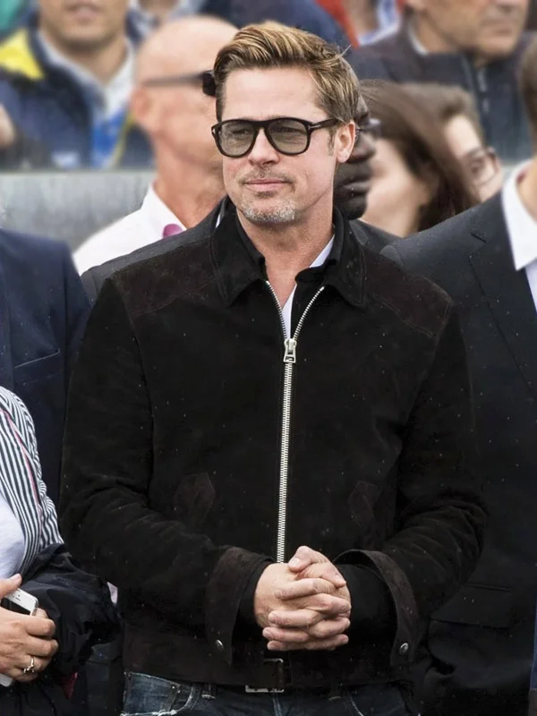 F1 2025 Brad Pitt Suede Leather Jacket F1 2025 Brad Pitt Suede Leather Jacket