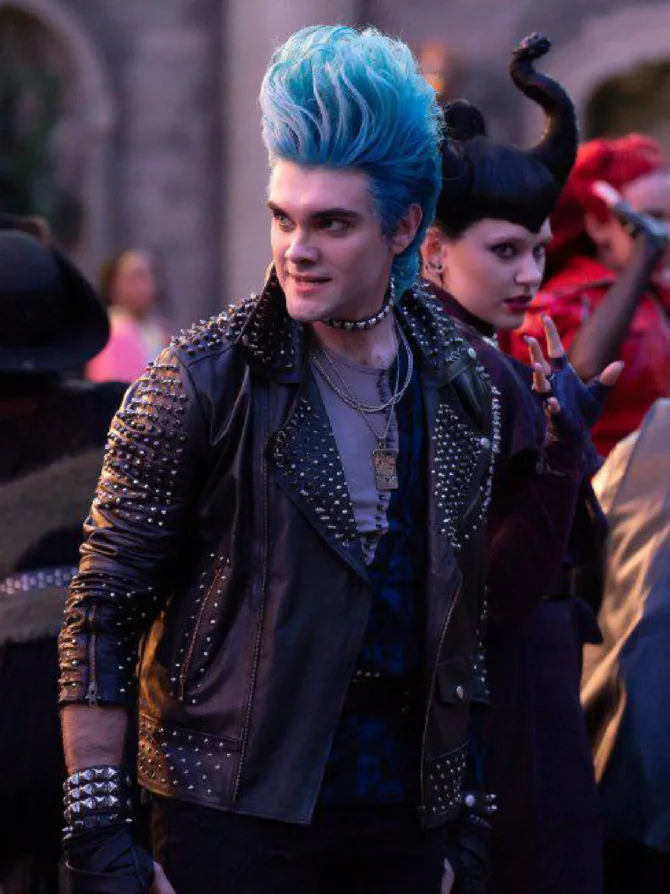 Descendants: The Rise of Red 2024 Hades Studded Leather Jacket