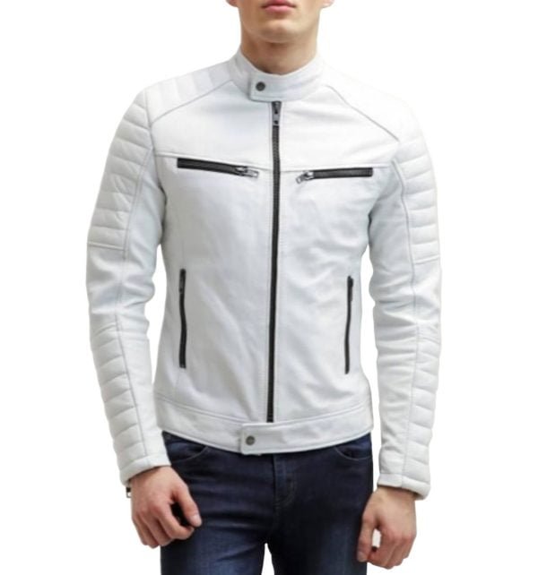 Biker Style Motorbike Leather Jacket