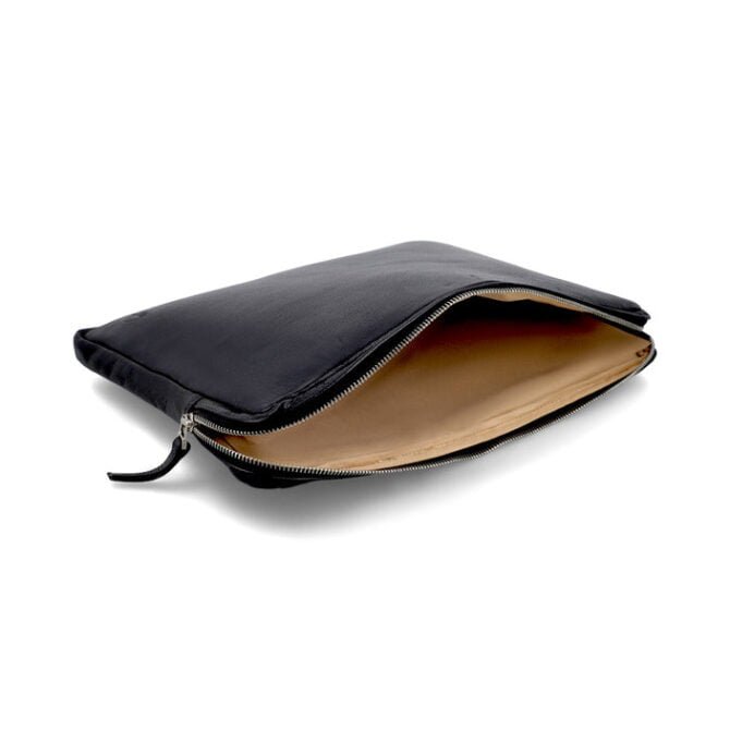 Black Leather Laptop Sleeve Black Leather Laptop Sleeve