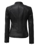 Dodge Women’s Lambskin Leather Moto Jacket