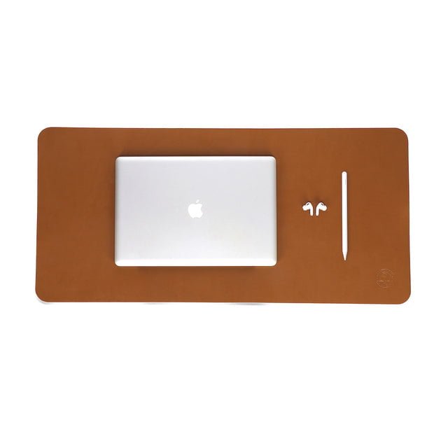 Emar Tan leather Desktop Mat