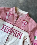 Pink Ferrari Leather Jacket