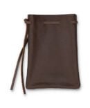 Jackson Brown Leather Drawstring Utility Pouch