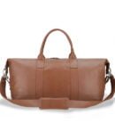 Marco tan Leather Duffle Bag