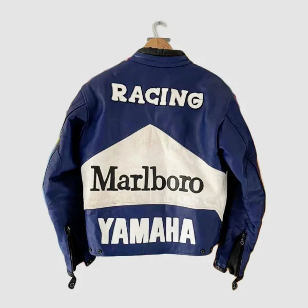 Marlboro X Yamaha 90s Leather Racing Jacket Marlboro X Yamaha Vintage 90s Leather Racing Jacket