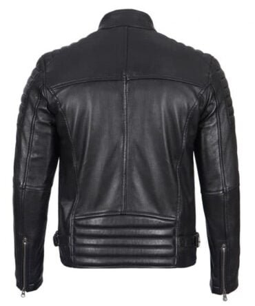 Biker Leather Jacket quilted