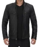 Men’s Lambskin Leather Biker Jacket