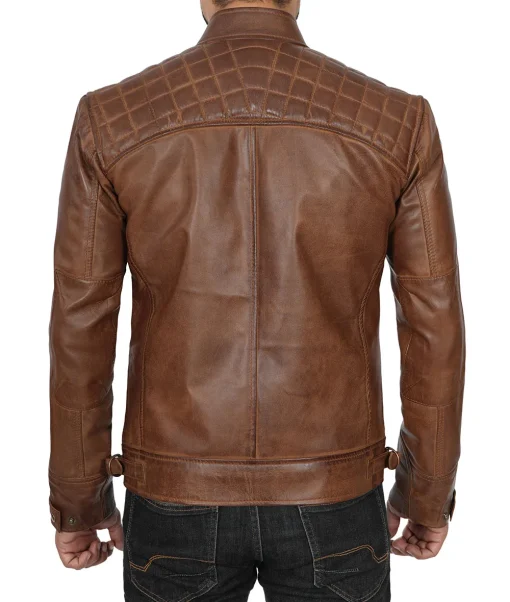 Men’s Chocolate Brown Biker Leather Jacket Chocolate Brown Biker Leather Jacket