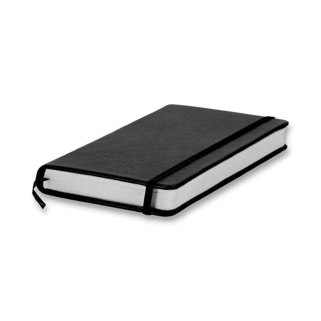 Oslo Black Pocket Sized Leather Notebook