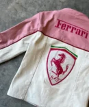 Ferrari Pink Leather Jacket