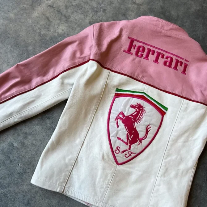 Pink Ferrari Leather Jacket Ferrari Pink Leather Jacket