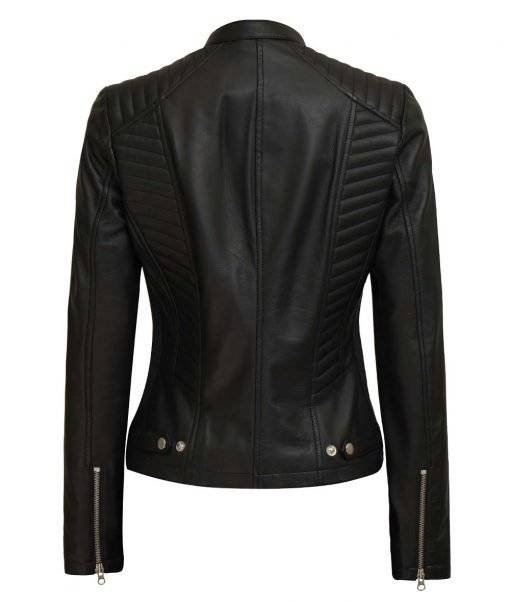 Rachel Women’s Petite Slim Fit Biker Leather Jacket Rachel Women’s Petite Black Slim Fit Biker Leather Jacket