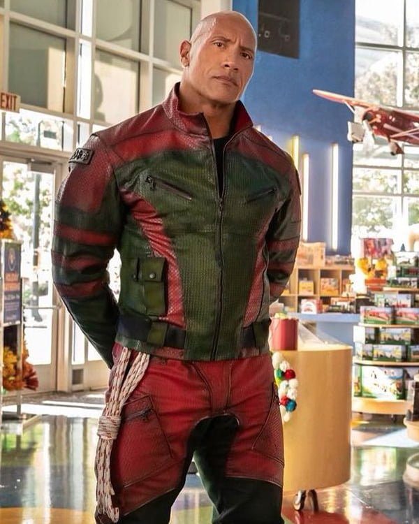 Red One Dwayne Johnson Leather Jacket