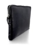 Salvo Black Leather Laptop Sleeve