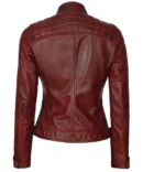 Four Pockets Biker Leather Jacket