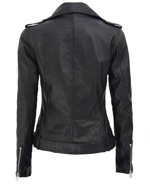Women’s Asymmetrical Leather Biker Jacket Women’s Asymmetrical Leather Biker Jacket