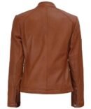 Women’s Fitted Biker Leather Jacket