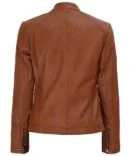 Women’s Fitted Biker Leather Jacket