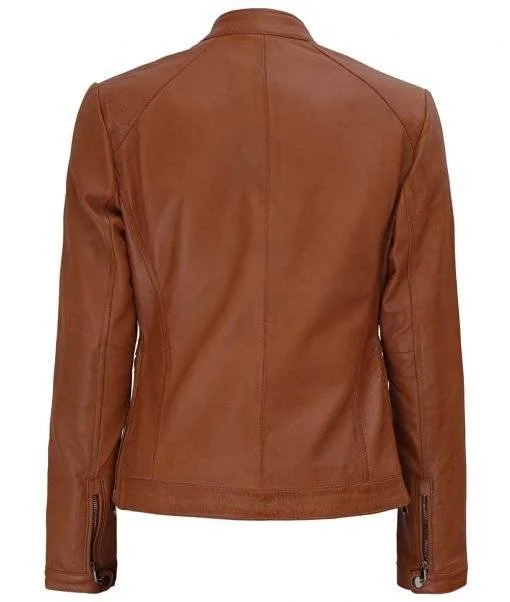 Women’s Fitted Biker Leather Jacket Women’s Fitted Biker Leather Jacket