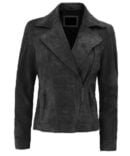 Suede Leather Asymmetrical Motorcycle Jacket