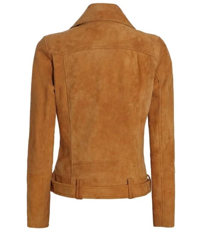 Women’s Suede Leather Motorcycle Jacket Suede Leather Motorcycle Jacket