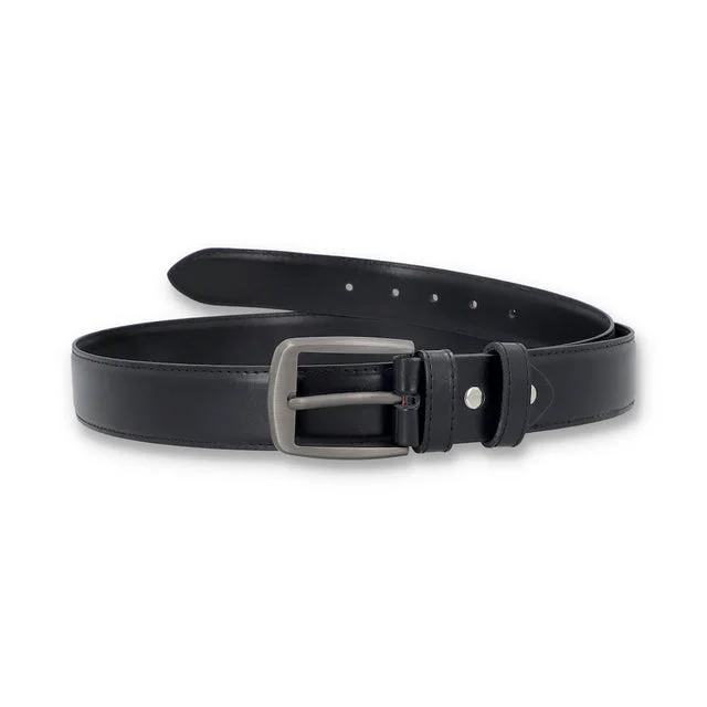 black leather belt