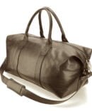 brown Leather Duffle Bag