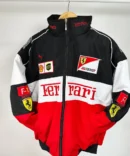 Ferari F1 Luxe Quilted Racing Bomber Jacket